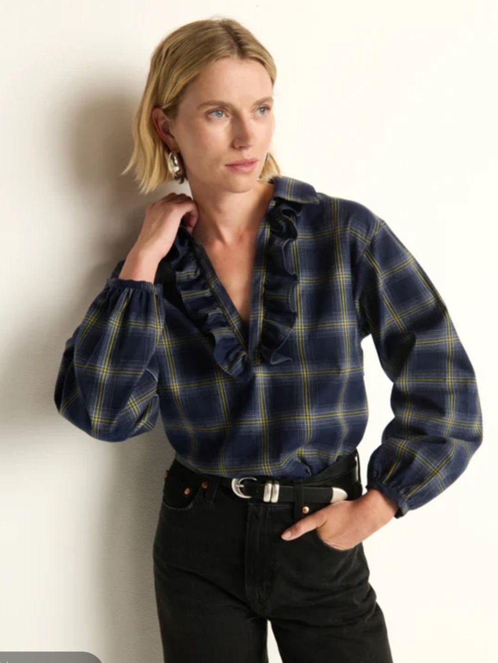 Nation LTD Beckett Blouse Plaid $225